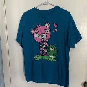 Teal Graphic Bear T-Shirt